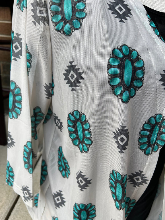 Concho Turquoise Duster