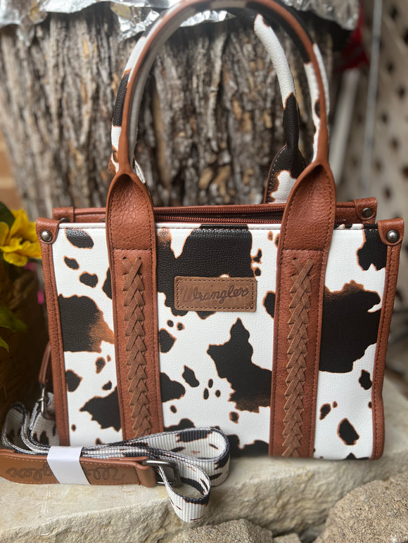 Cowprint Brown Wrangler Bag