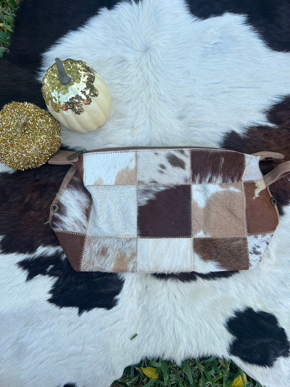 Cowhide Make Up Bag